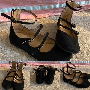 Strapped Black Shoes